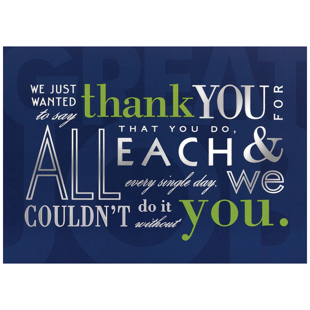 JAM PAPER Blank Thank You Cards Set - 25 Inspirational Greeting Cards with Matching Envelopes - Perfect for Weddings, Birthdays & Appreciation Gifts