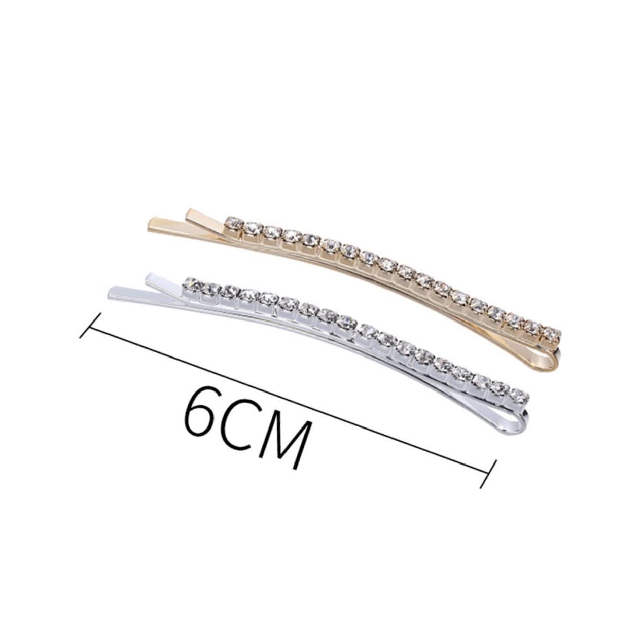 LALAFINA Rhinestone Hair Clips 10 Pack - Crystal Hair Accessories for Women & Girls - Party & Wedding