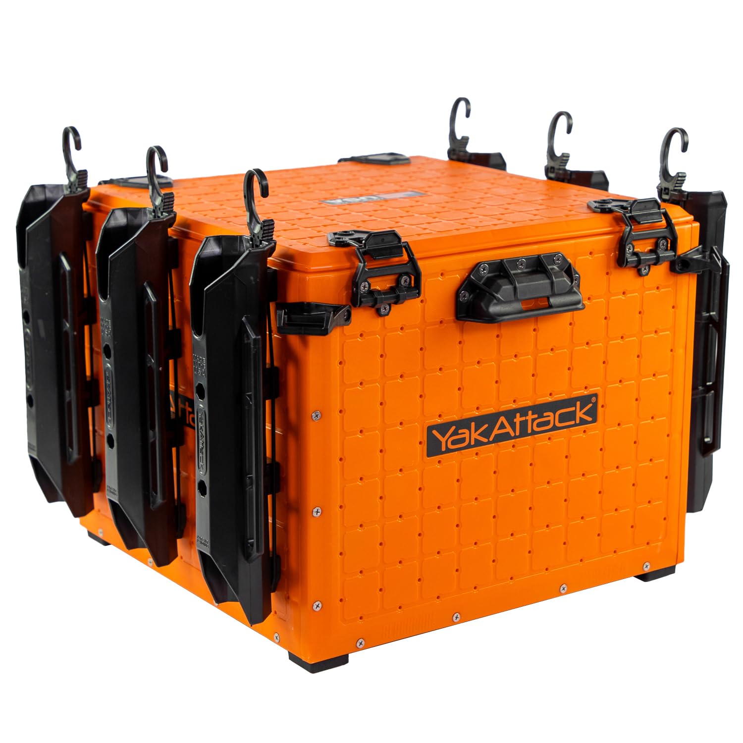 YakAttack BlackPak Pro Kayak Fishing Crate with 6 Rod Holders - 16