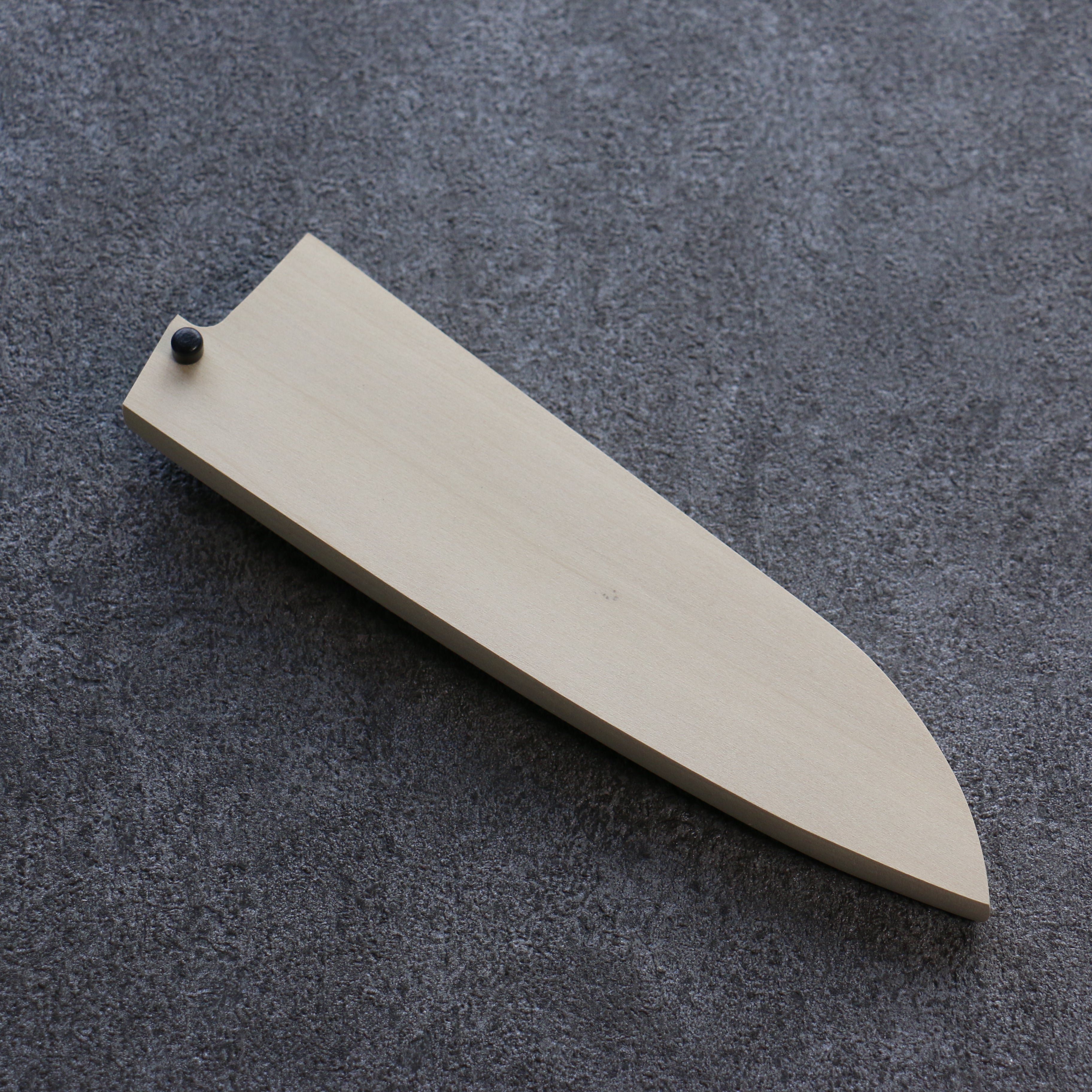 150mm Small Santoku Knife with Magnolia Sheath & Plywood Pin - Perfect for Home Kitchen, Camping, and Outdoor Cooking