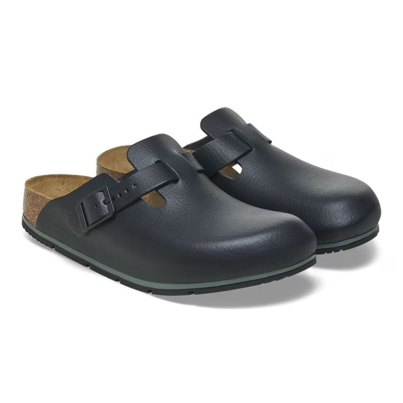 Unisex Boston Pro Black Leather Shoes - Comfortable & Stylish for Men & Women | Perfect for Casual Wear, Work & Outdoor Activities