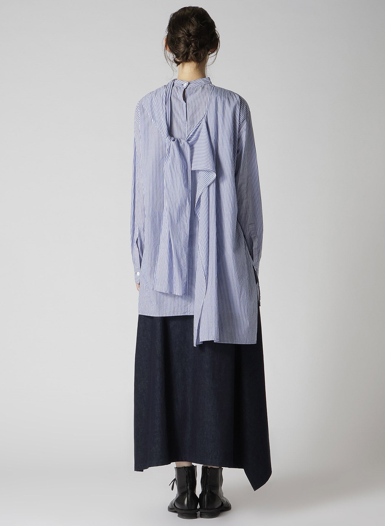 Stylish Cotton Stripe Back Tie Blouse for Women - Casual & Office Wear - Perfect for Summer Outfits and Layering