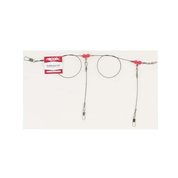 Boone 2 Drop 60lb Mono Gulf Rig - Heavy Duty Offshore Fishing Leader for Saltwater Game Fish | Perfect for Deep Sea Fishing, Trolling, and Bottom Fishing