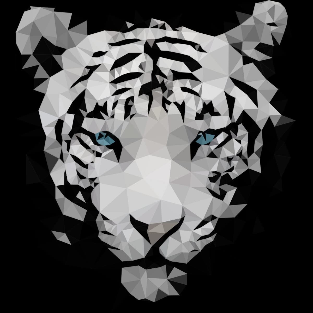 Design By Humans Women's White Tiger Graphic Racerback Tank Top - Soft Breathable Workout Shirt for Yoga, Gym & Casual Wear