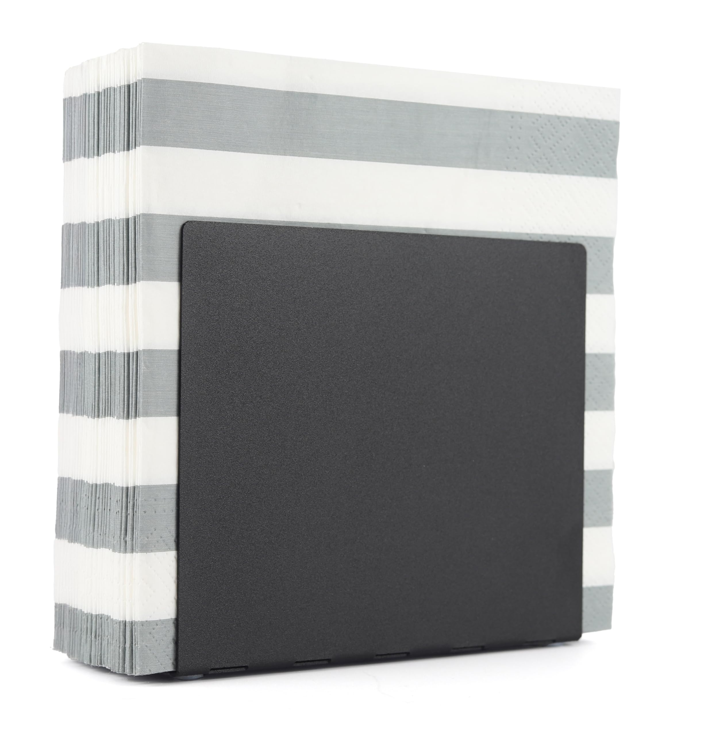 Modern Matte Black Metal Napkin Holder for Kitchen & Dining Table - Elegant Paper Napkin Dispenser - Perfect for Restaurants, Bars & Home Decor - Ideal for Everyday Use and Special Occasions