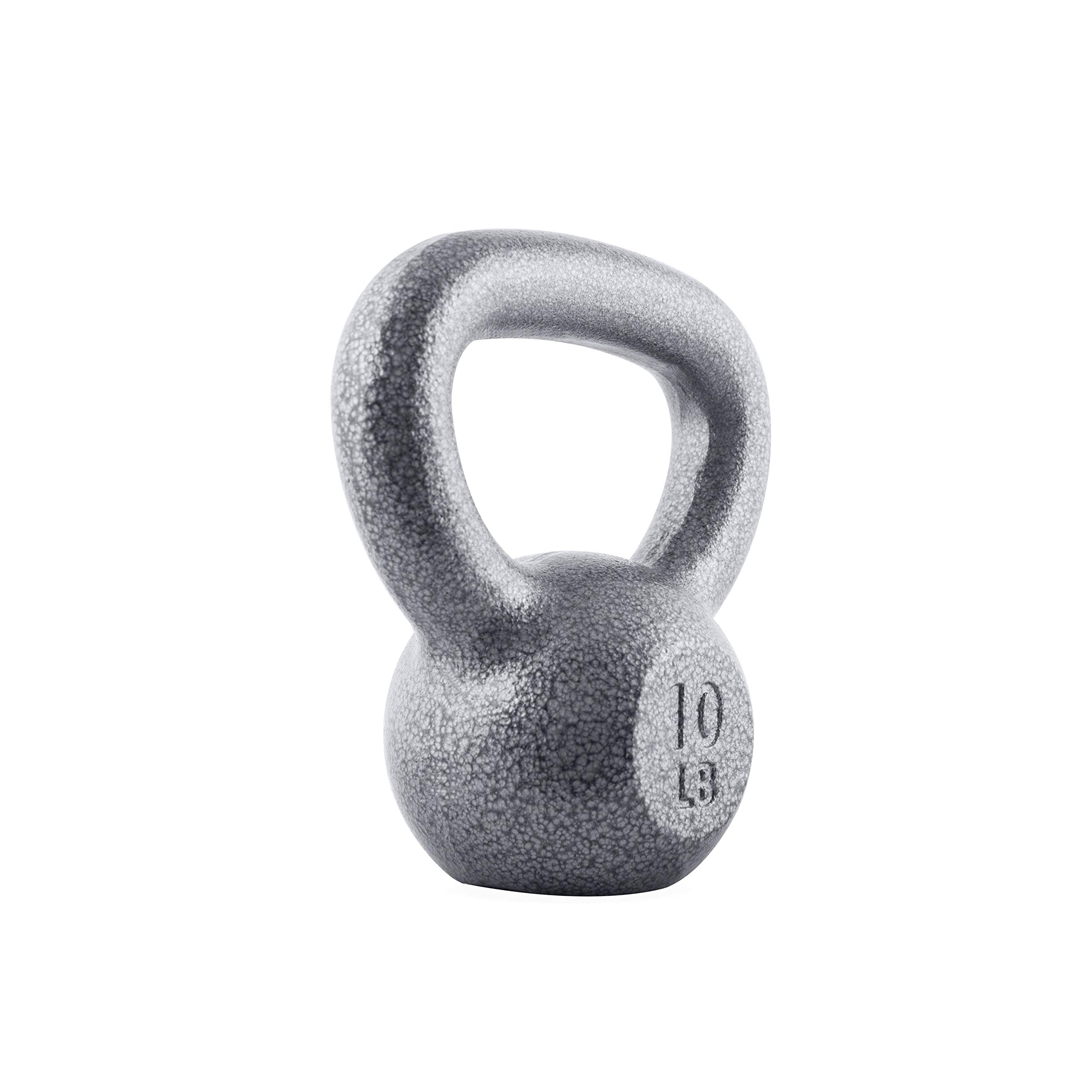 WF Athletic Supply Hammerstone Painted Cast Iron Kettlebells - 10-80lbs Weight Options for Home Gym, Strength Training, CrossFit & Full Body Workout | Durable Fitness Equipment for Men & Women | Perfect for HIIT, Functional Training & Weightlifting