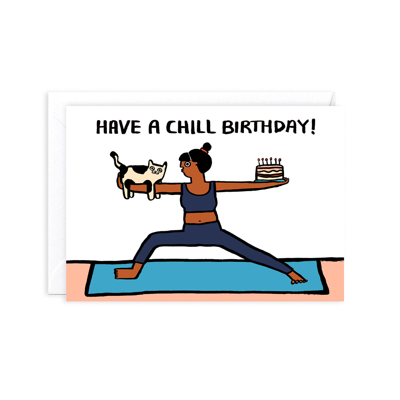 Funny Birthday Greeting Card - Have A Chill Birthday Card for Friends & Family - Perfect for Casual Celebrations & Relaxed Parties