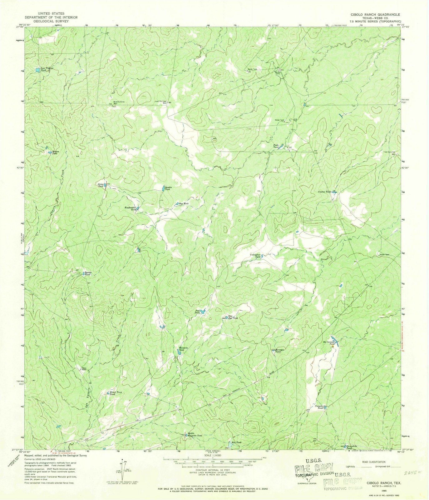 1965 Cibolo, TX USGS Historical Topographic Wall Map - 44x53 Inch Large Texas Map Poster - Vintage Home Decor & Office Wall Art for History Buffs & Geography Lovers