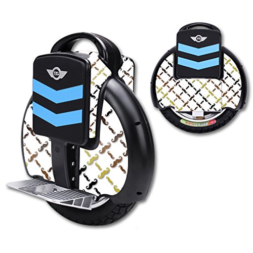 MightySkins Decorative Vinyl Wrap Skin Sticker for TG-F3 Self-Balancing Electric Unicycle Scooter - Customizable Mustache Design - Perfect for Personalization, Protection, and Style Enhancement