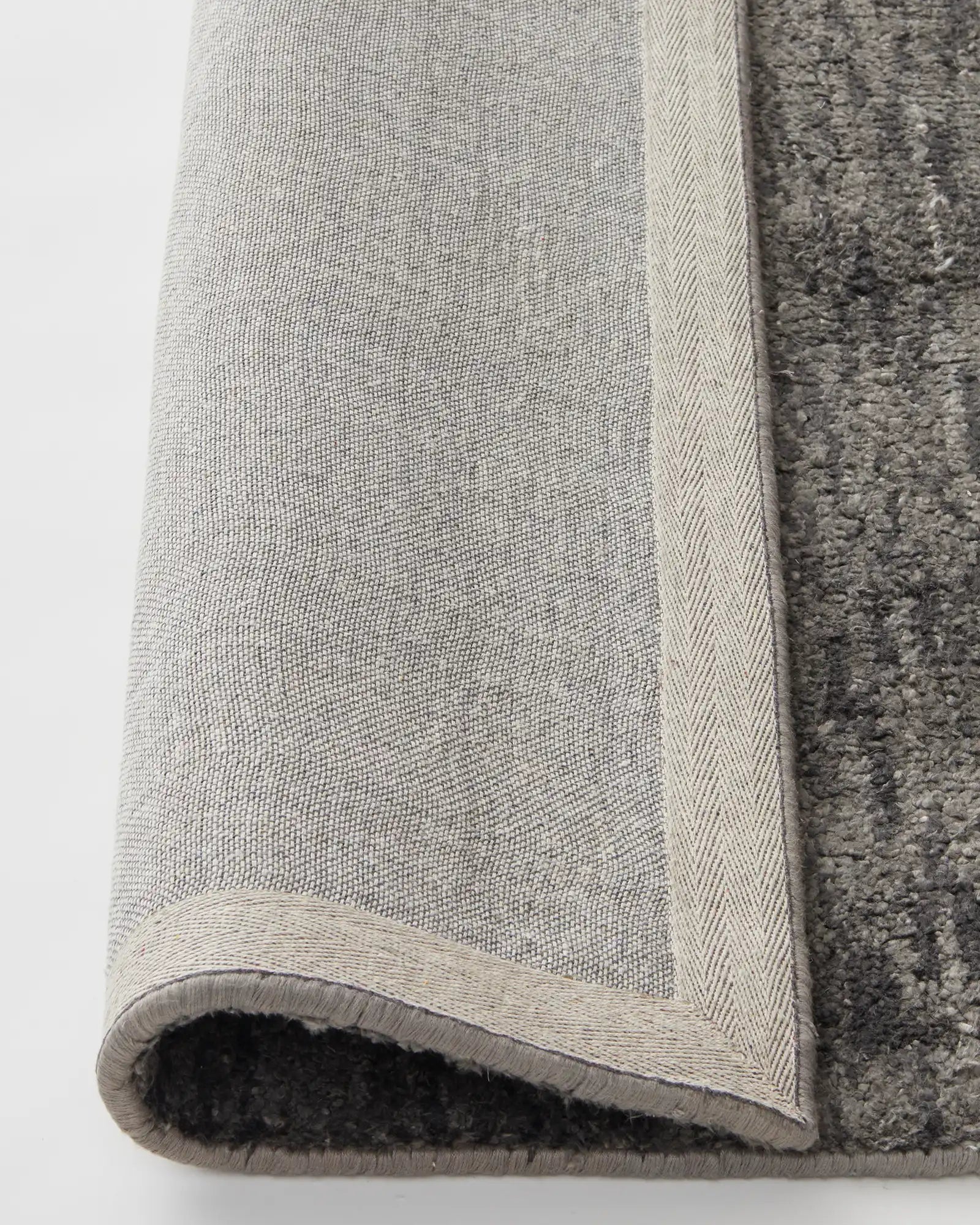 Premium Almonte Rug in Coal Black - Soft & Durable Handmade Area Rug for Living Room, Bedroom, or Office Decor