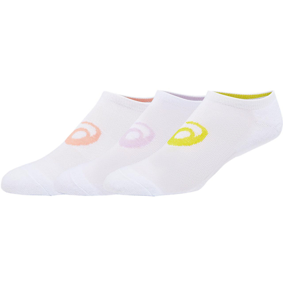 ASICS Women's Invasion No-Show Socks 6-Pack - Breathable Athletic Socks for Running, Gym & Casual Wear (Brilliant White)