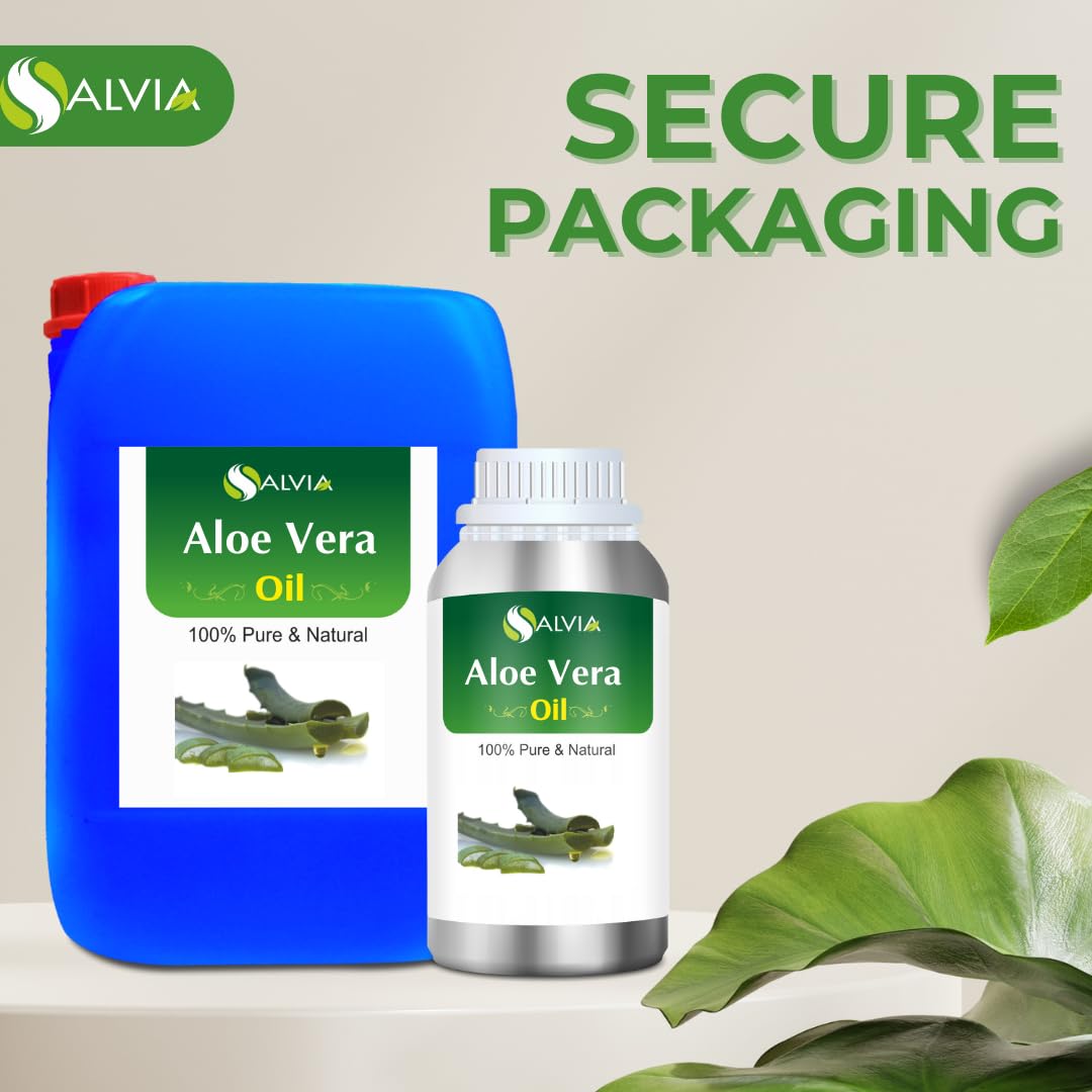 Pure Organic Aloe Vera Oil Extract (Aloe barbadensis) - 2000ml (67.62 Fl oz) Carrier Oil for Skin & Hair Care - Hydrating Moisturizer for Face, Body & Scalp - Perfect for Massage, Aromatherapy & DIY Beauty Products