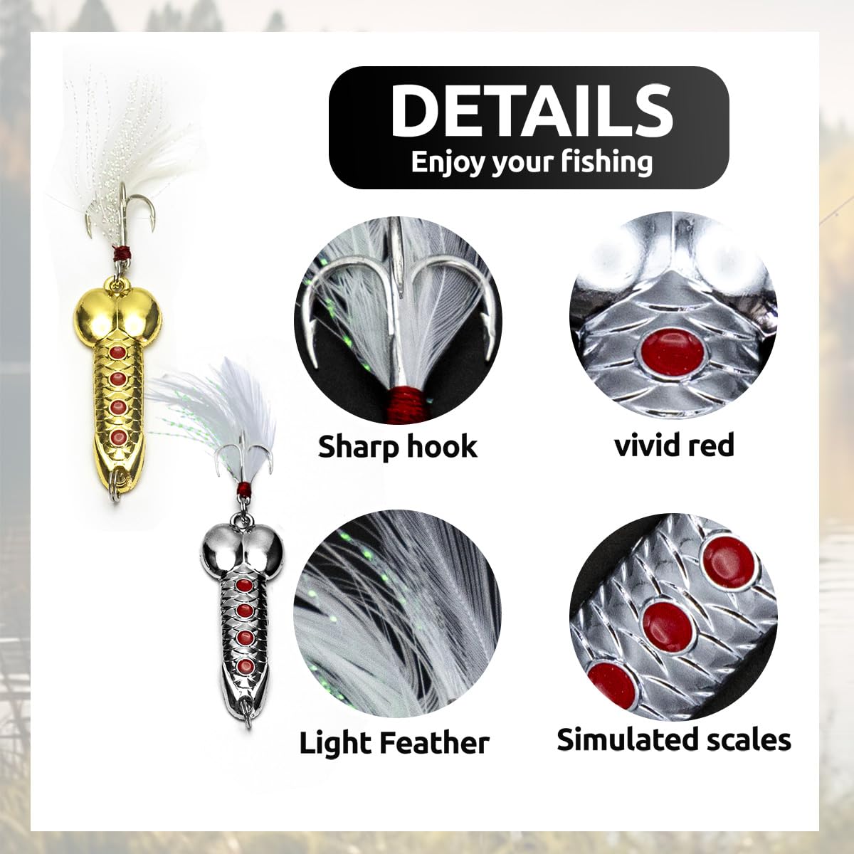 5Pcs Funny Fishing Lures for Men - Freshwater & Saltwater Spinner Baits for Bass/Trout - Perfect Gag Gift for Valentine's Day, White Elephant Festival & Father's Day - Great for Outdoor Fishing Adventures & Prank Gifts
