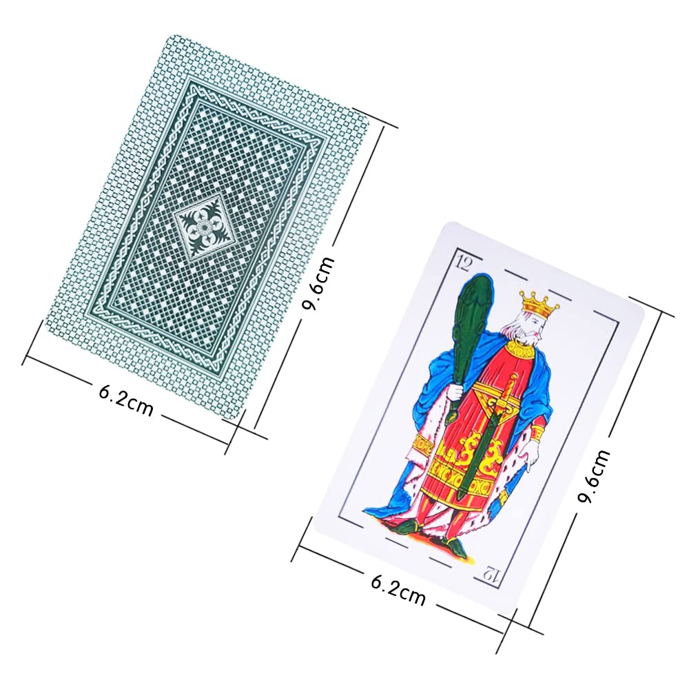 Original Spanish Playing Cards - 4 Decks of Barajas Españolas for Briscas, Tute & Casino Games - Authentic Mexican & Puerto Rican Style Cards for Family Game Nights & Casino Parties