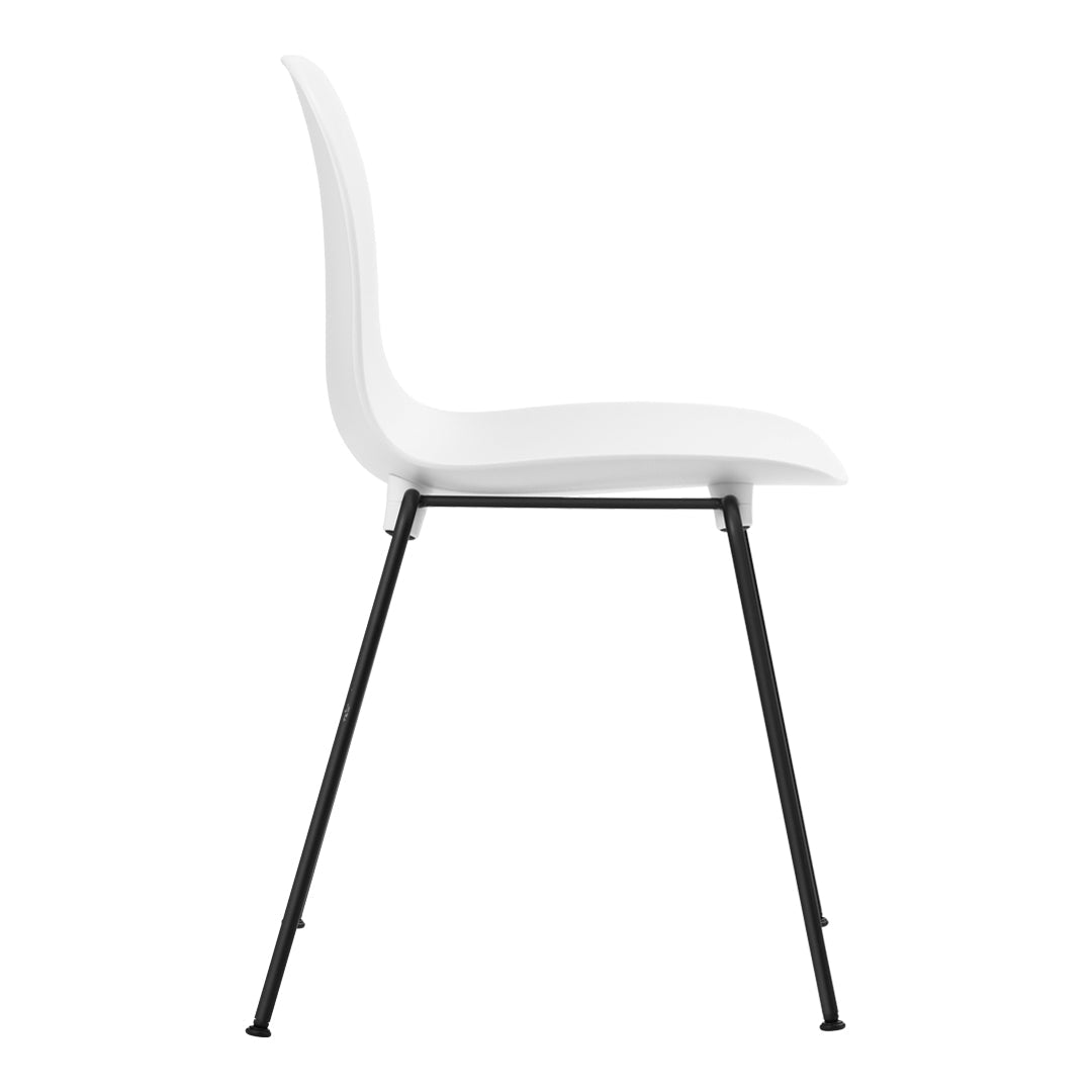 Stackable Side Chair with Metal Legs - Fully Upholstered Dining Chair for Kitchen, Restaurant, or Office Use