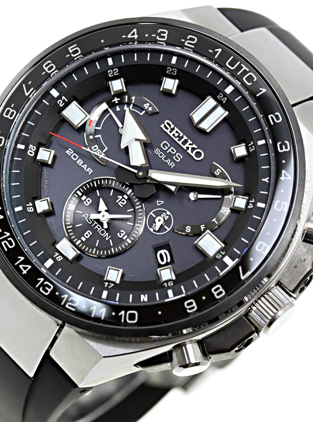 SEIKO ASTRON GPS Solar Men's Watch SBXB169 - Japanese Made Stainless Steel Sports Chronograph with GPS Sync & Solar Power - Perfect for Business, Travel & Outdoor Adventures