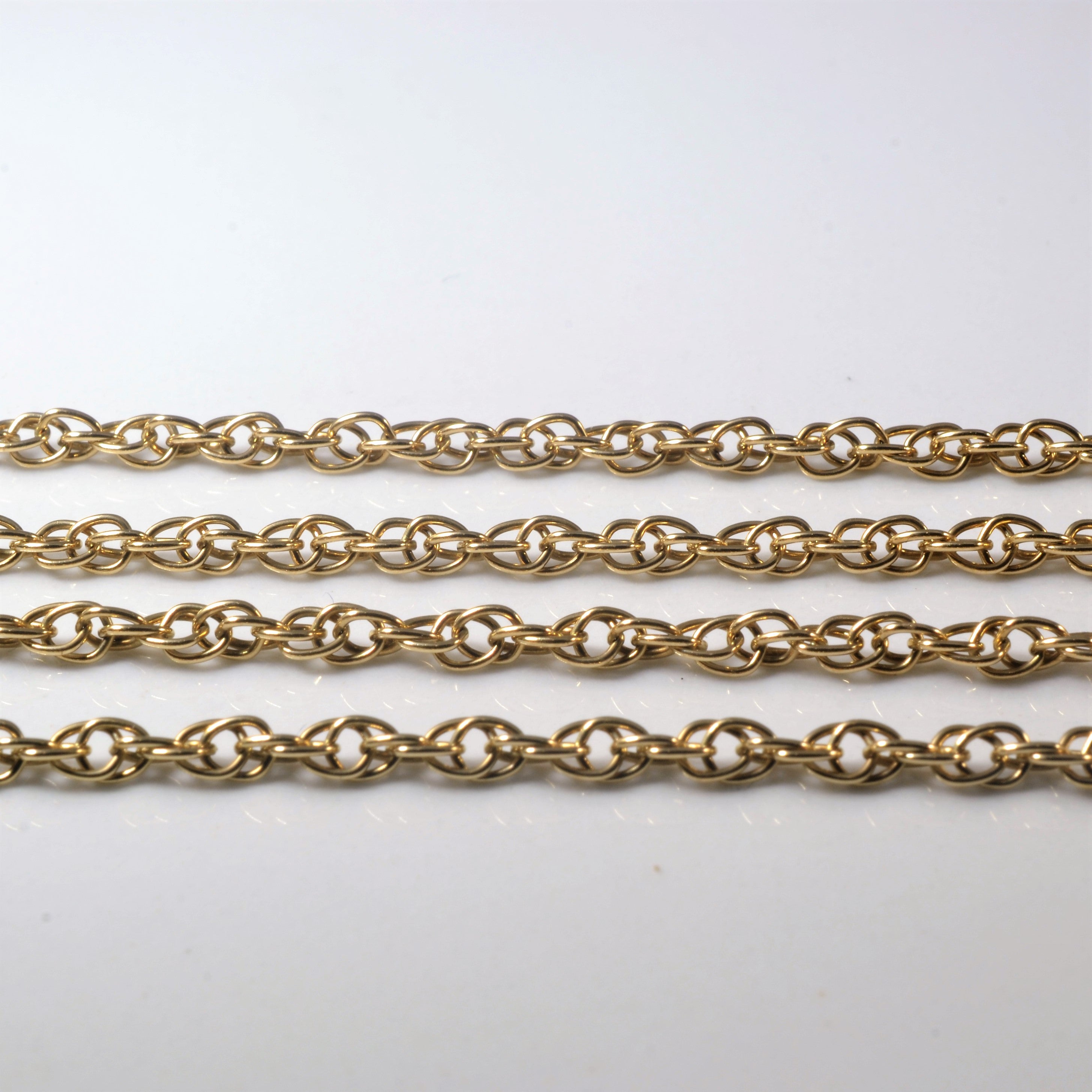 10K Yellow Gold Prince of Wales Chain Necklace - 17 Inch Classic Men's Jewelry for Gifts, Weddings & Special Occasions