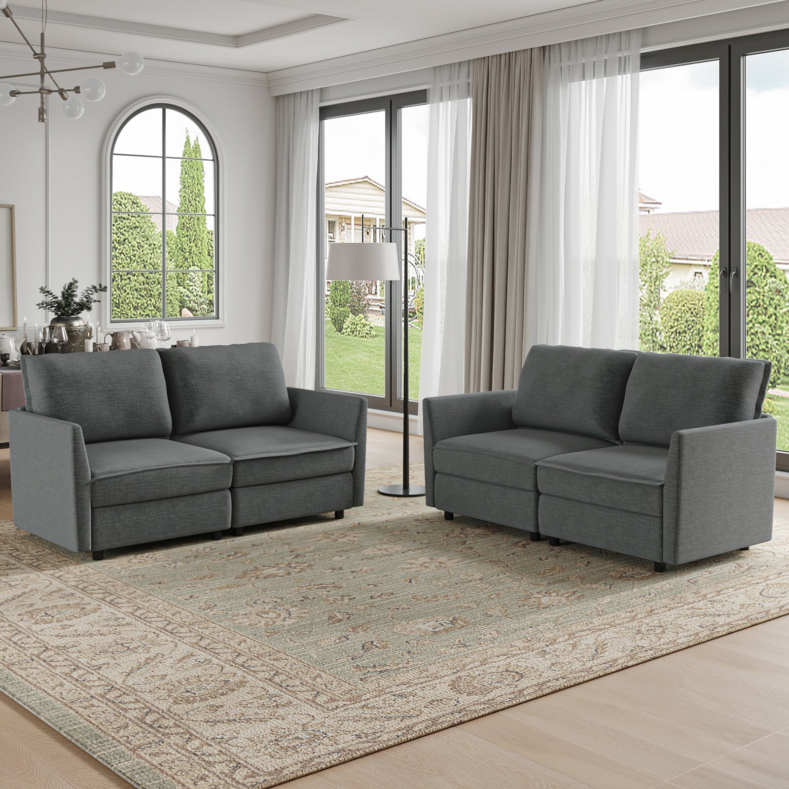Harmetrix Oversized Soft Sectional Couch with Storage | Modern L-Shaped Sofa Bed with Hidden Compartment | Perfect for Living Room, Family Room & Small Spaces