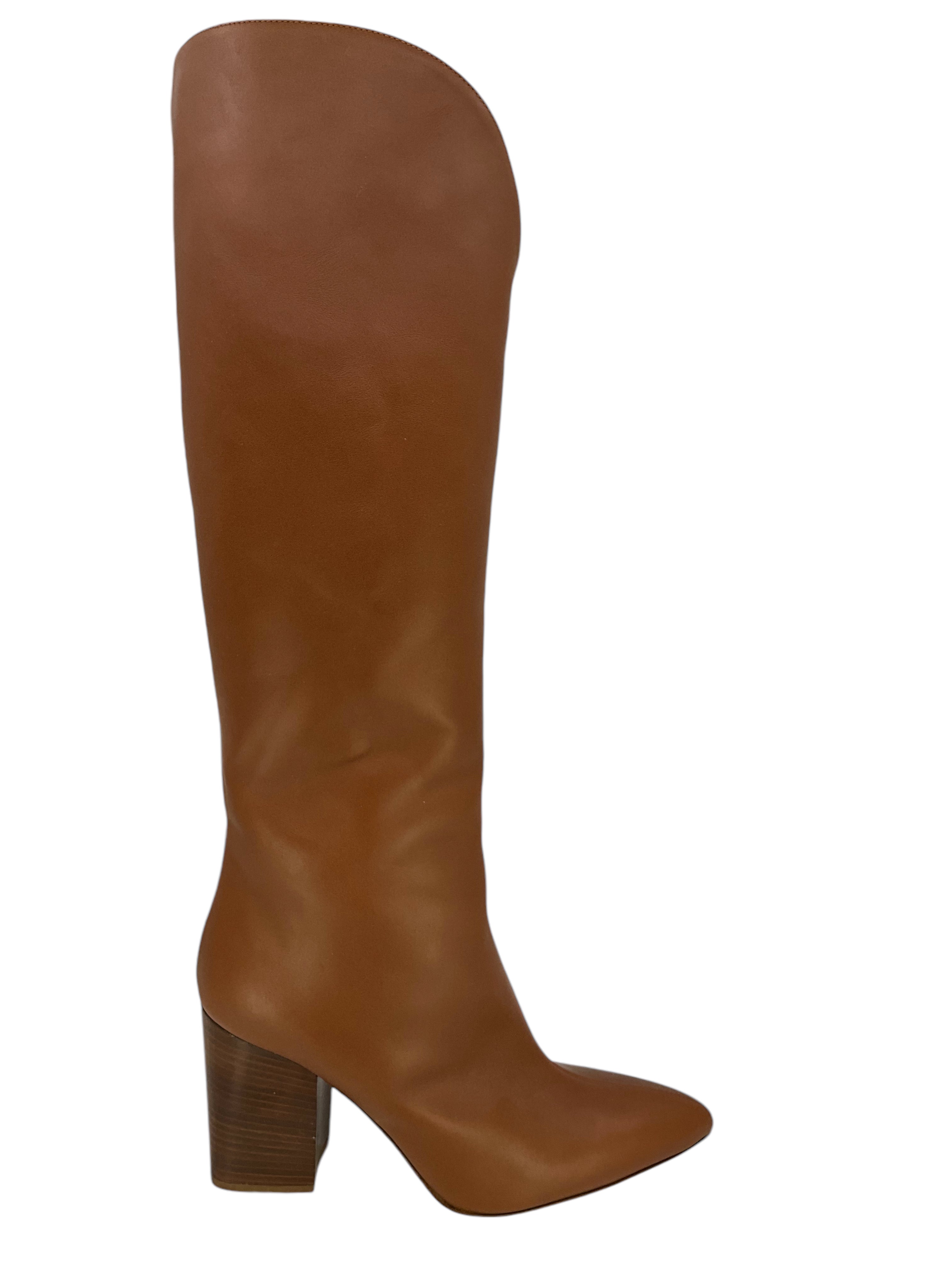 Gabriela Hearst Genuine Leather Knee High Boots Women's Size 8 Black NEW - Perfect for Fall Fashion, Office Wear & Evening Outfits