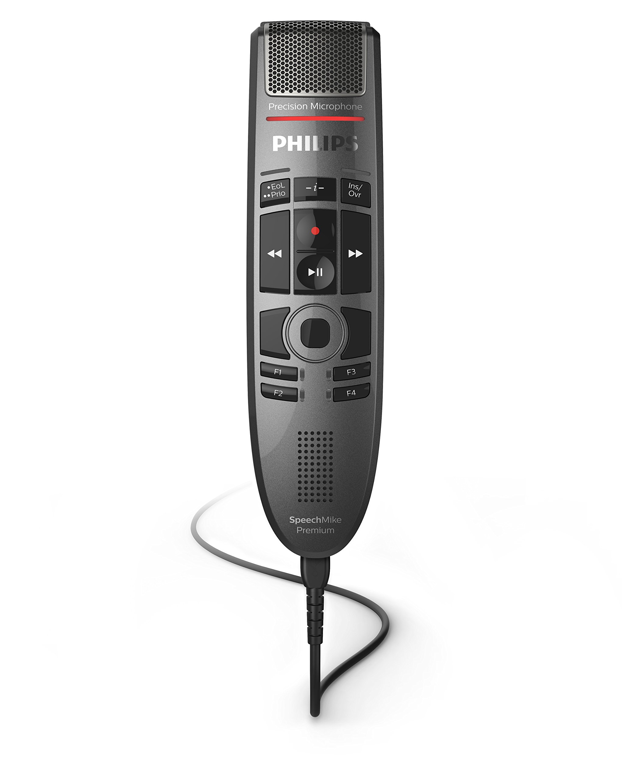 PHILIPS SMP3700 SpeechMike Premium Touch USB Microphone with Push Button Operation - Ideal for Transcription, Medical Dictation & Legal Documentation