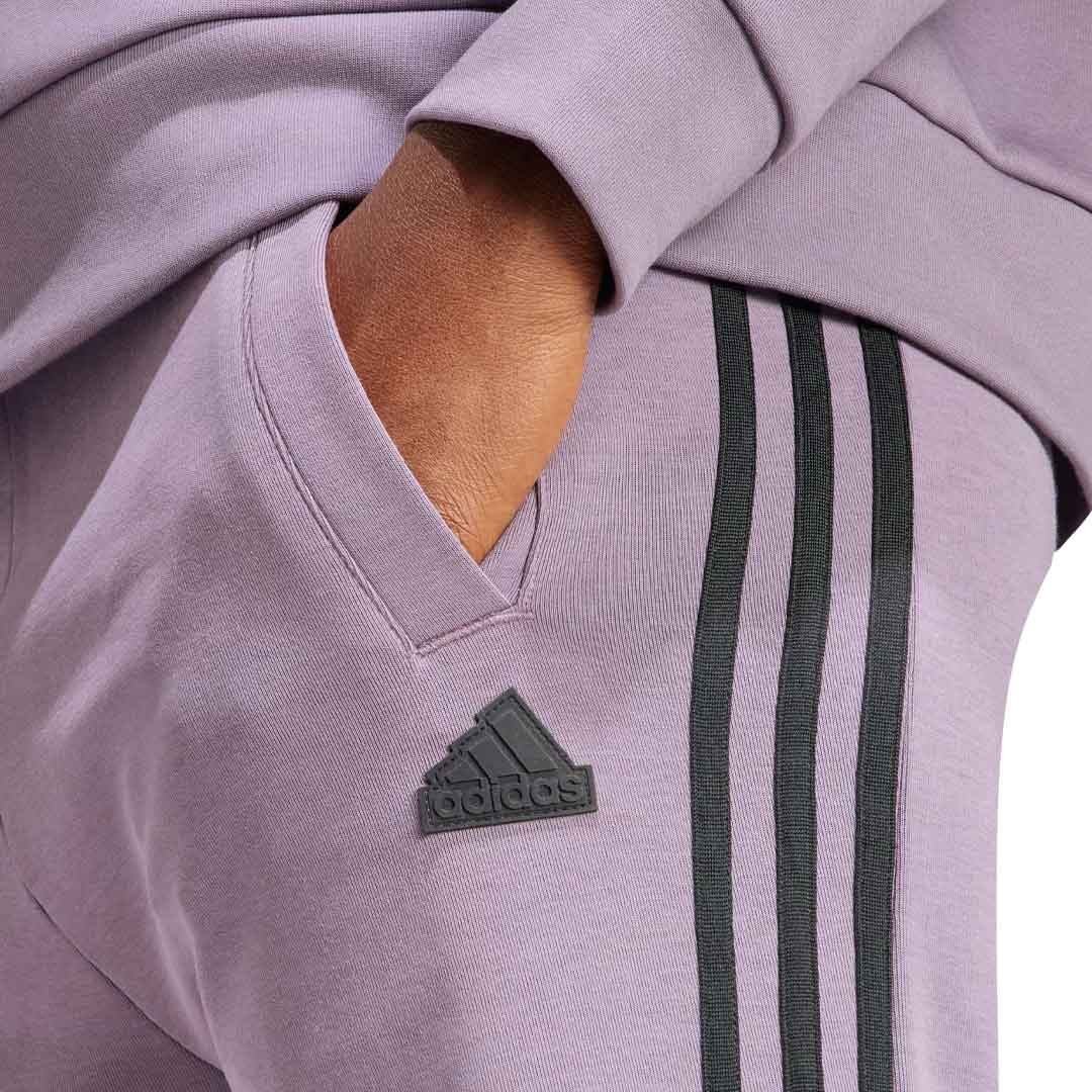 Adidas Women's Future Icons 3 Stripes Yoga Pants - High Waisted Athletic Lounge Pants for Running, Workout & Casual Wear (IM2452)