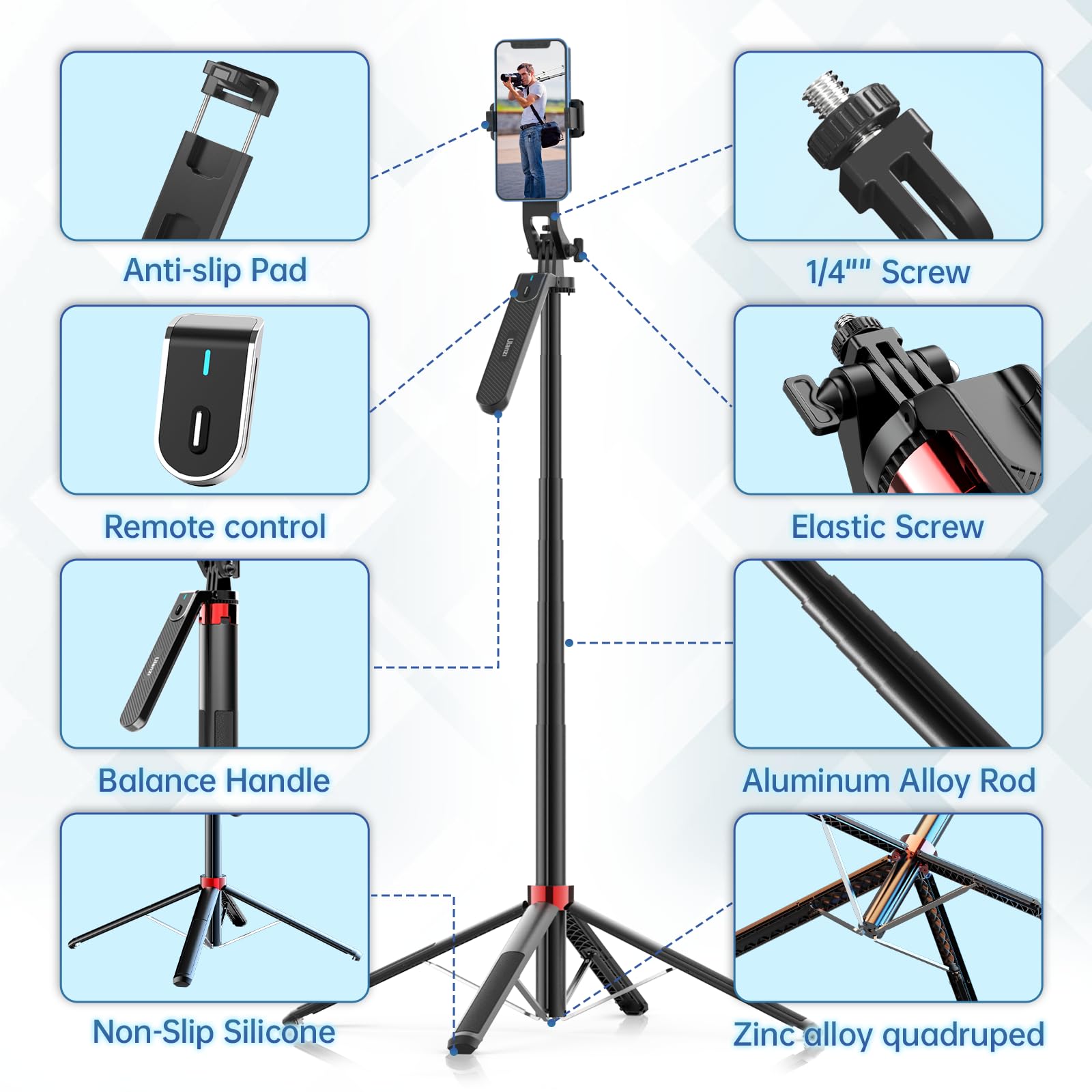 Ulanzi MA09 Selfie Stick Tripod - 71