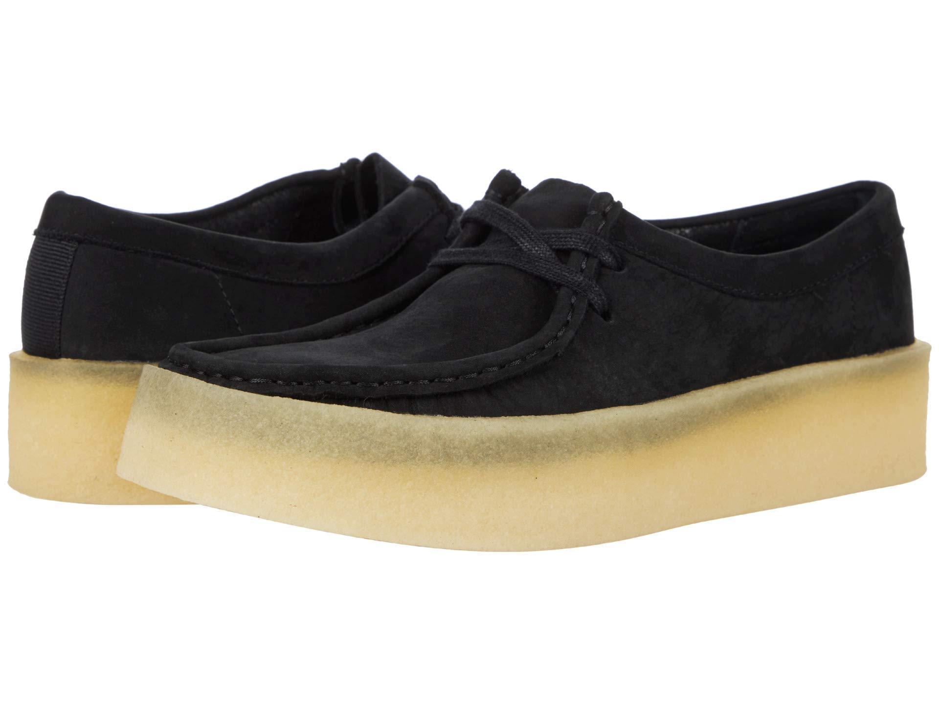 Clarks Wallabee Cup Black Nubuck Men's Casual Shoes Size 9 B (M) - Comfortable Loafers for Work, Travel & Everyday Wear