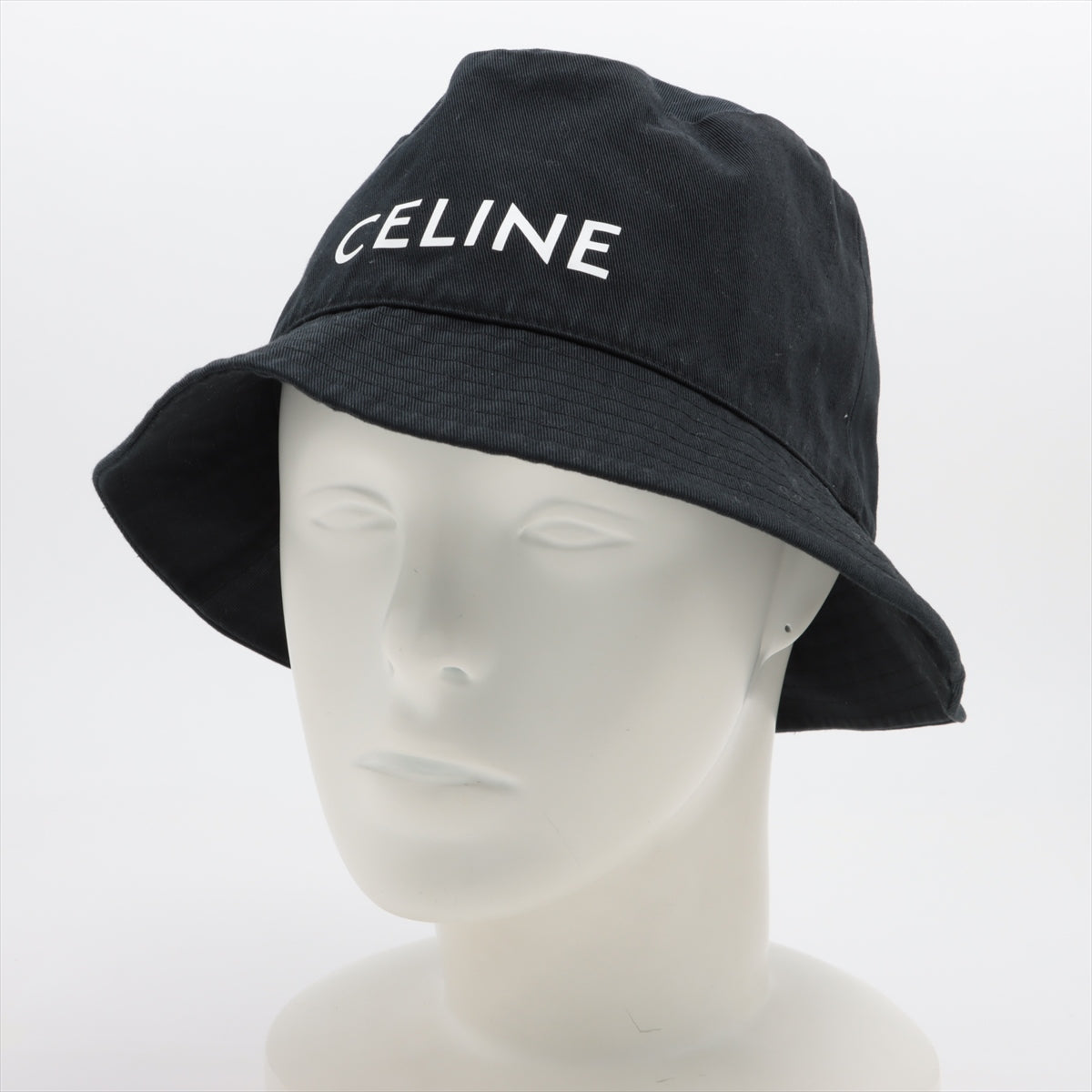 Celine Navy Bucket Hat for Women - Adjustable Cotton Sun Hat with UPF Protection - Perfect for Beach, Travel and Outdoor Activities (Size S)