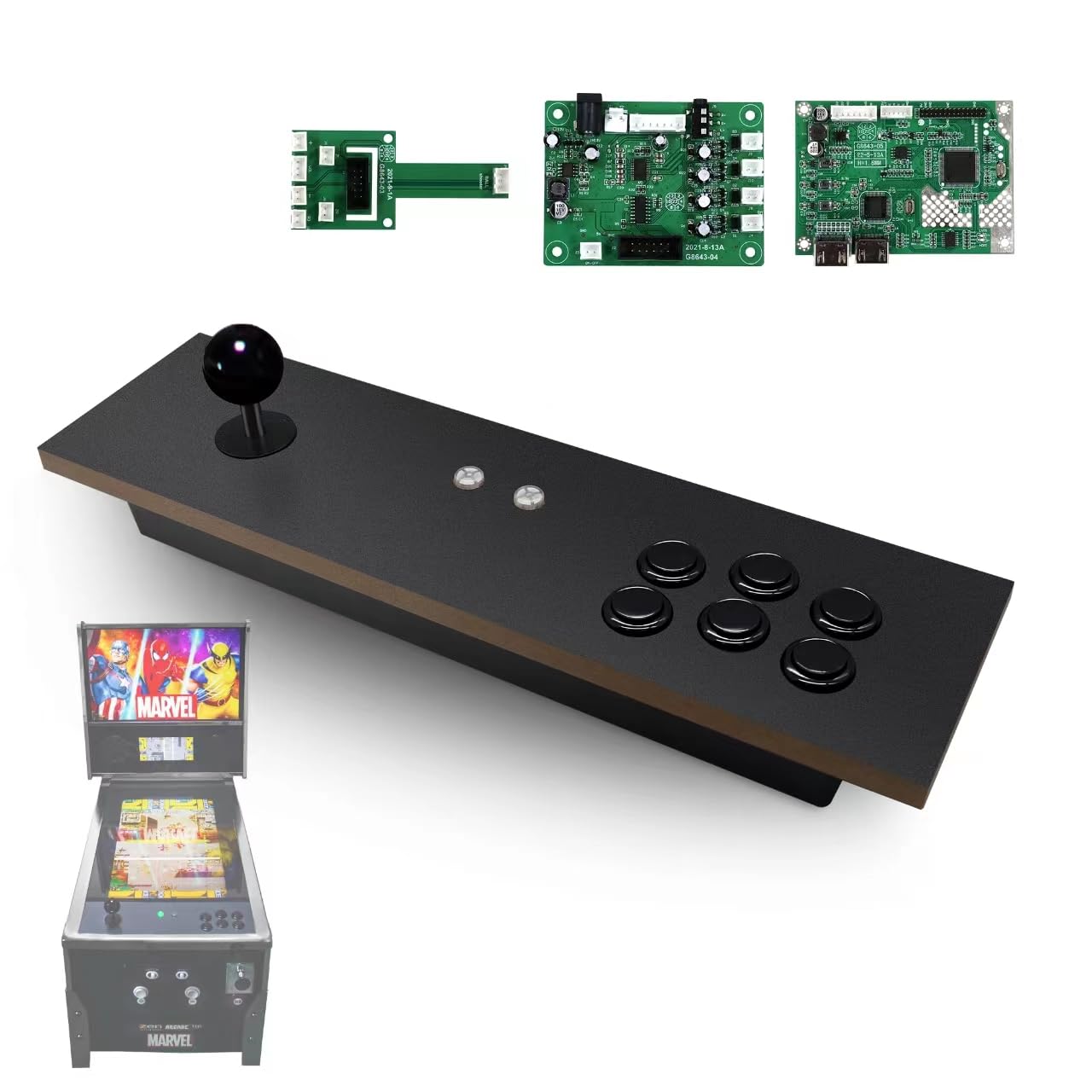 Arcade1Up Switch Fighting Stick - Digital Pinball Joystick Controller for Nintendo Switch | Compatible with Arcade1Up Pinball Machines | Perfect for Home Arcade Gaming & Multiplayer Battles