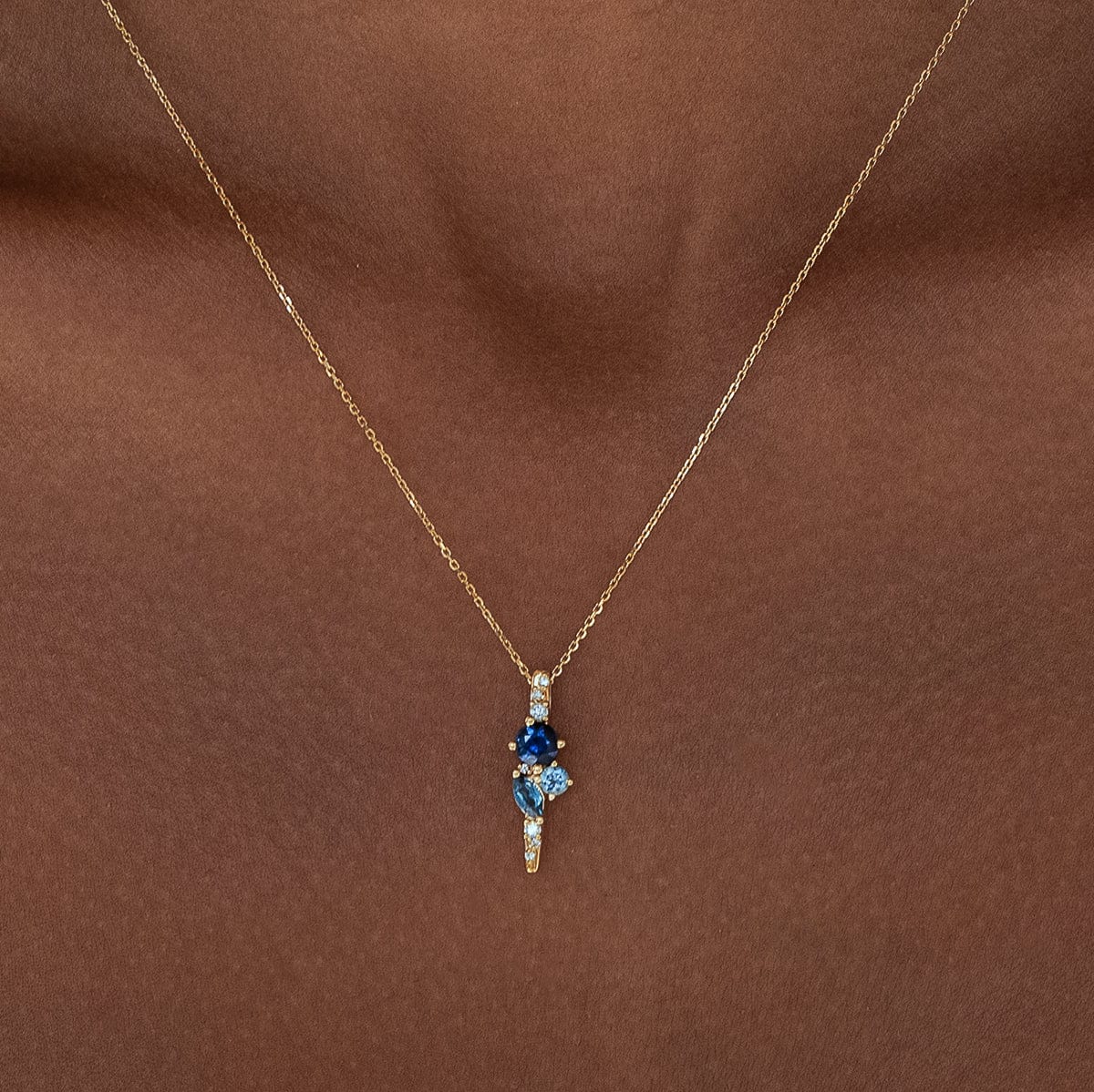 Ocean Starry Cluster Necklace - Elegant Celestial Jewelry for Women, Perfect for Evening Parties, Date Nights & Special Occasions