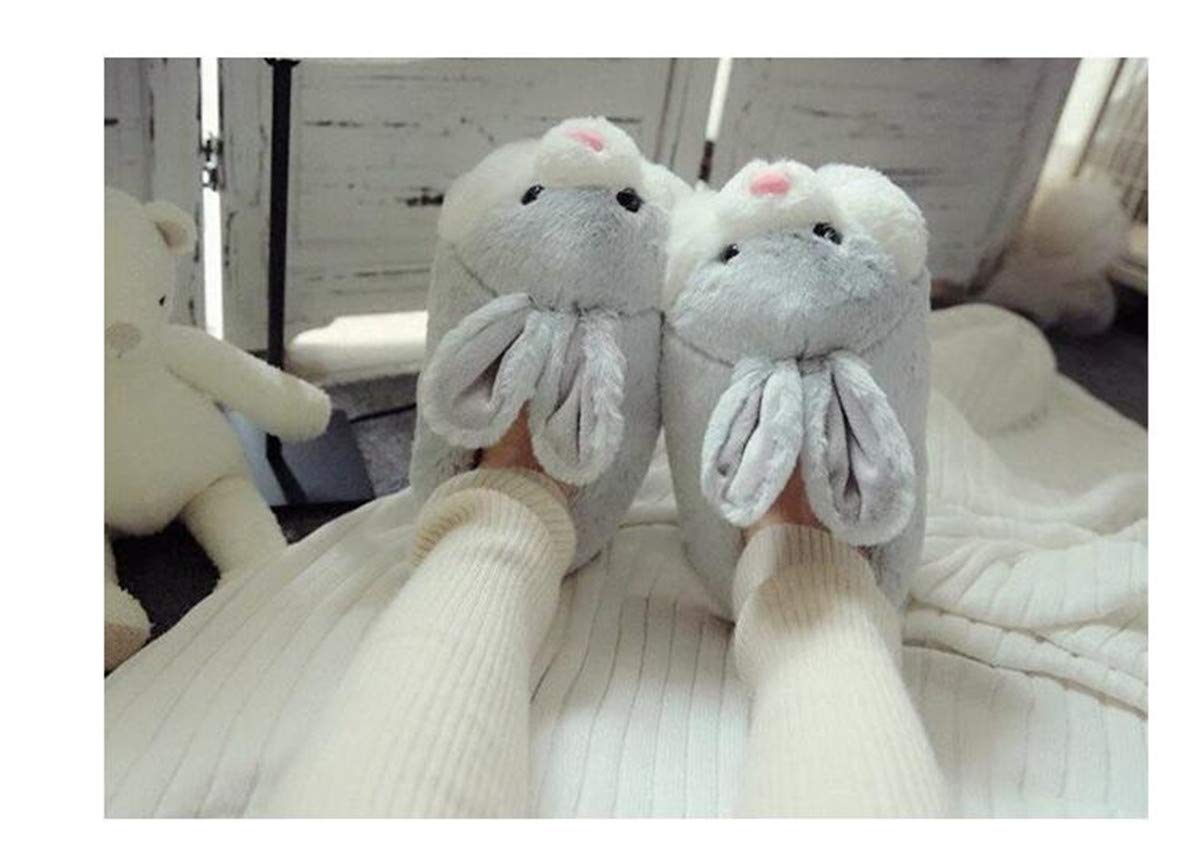 LANFIRE Animal Slippers - Warm Winter Home Slippers for Women & Men, Non-Slip Cozy Cotton Elephant & Hamster House Shoes - Perfect for Indoor Comfort, Lounge Wear & Gift Giving