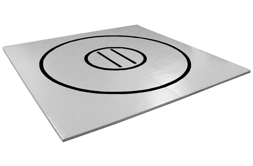 Grey With Black Circles and Starting Lines
