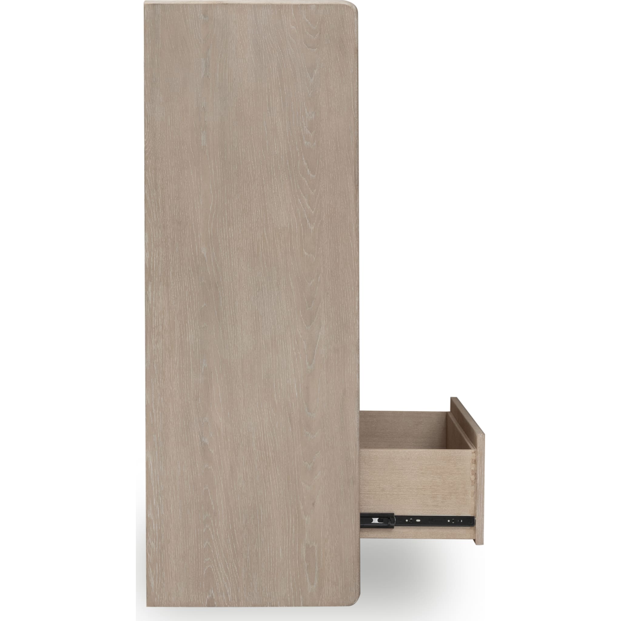 Gardenia 5-Drawer Oak Wood Chest in Chai - Vintage Storage Cabinet for Bedroom, Living Room & Office Organization