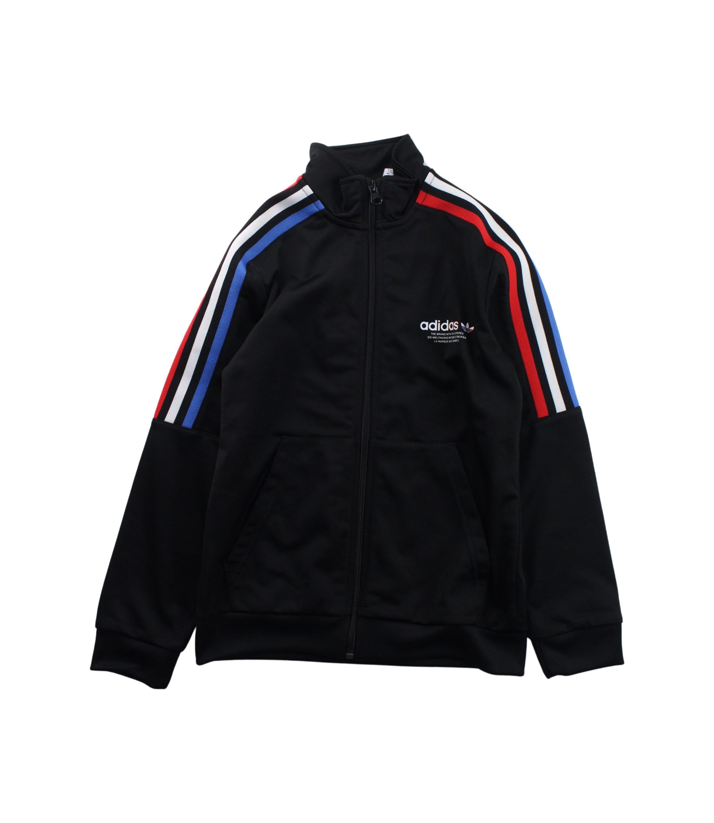 Adidas Kids Zippered Hoodie Sweatshirt - Boys & Girls 8-9 Years | Warm Fleece Jacket for School, Play & Outdoor Activities