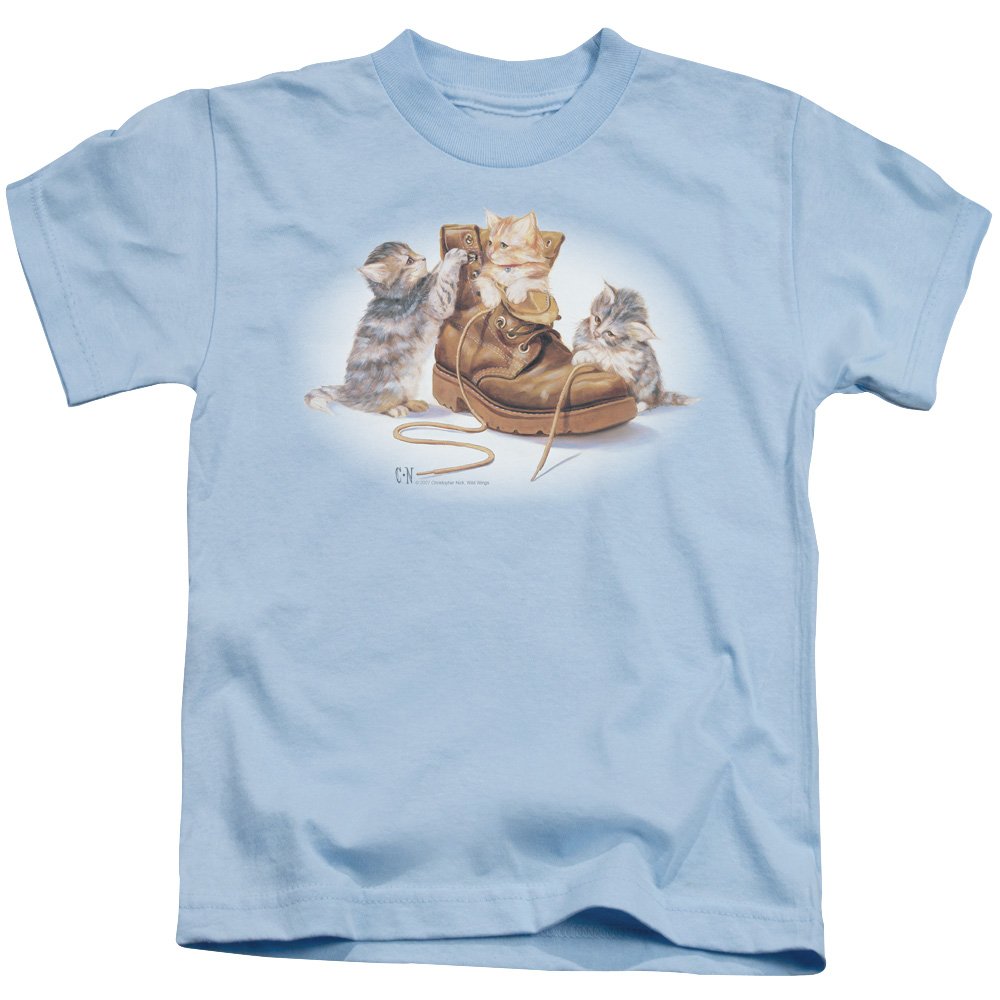 Wildlife Playful Kittens Graphic T-Shirt for Kids - Unisex Youth Tee for Boys & Girls - Perfect for School, Playdates & Family Outings