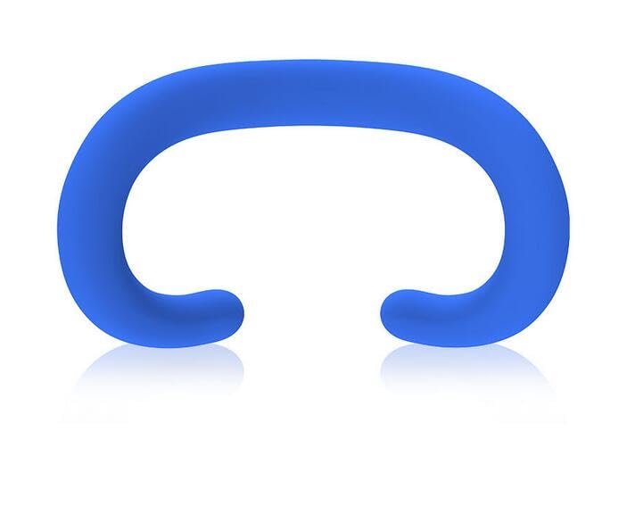 Apple Vision Pro Silicone Eye Mask - Sweat Proof & Light Leakage Proof VR Face Pad Cover, Replaceable Accessories (Red) - Perfect for Gaming, VR Workouts & Extended VR Sessions