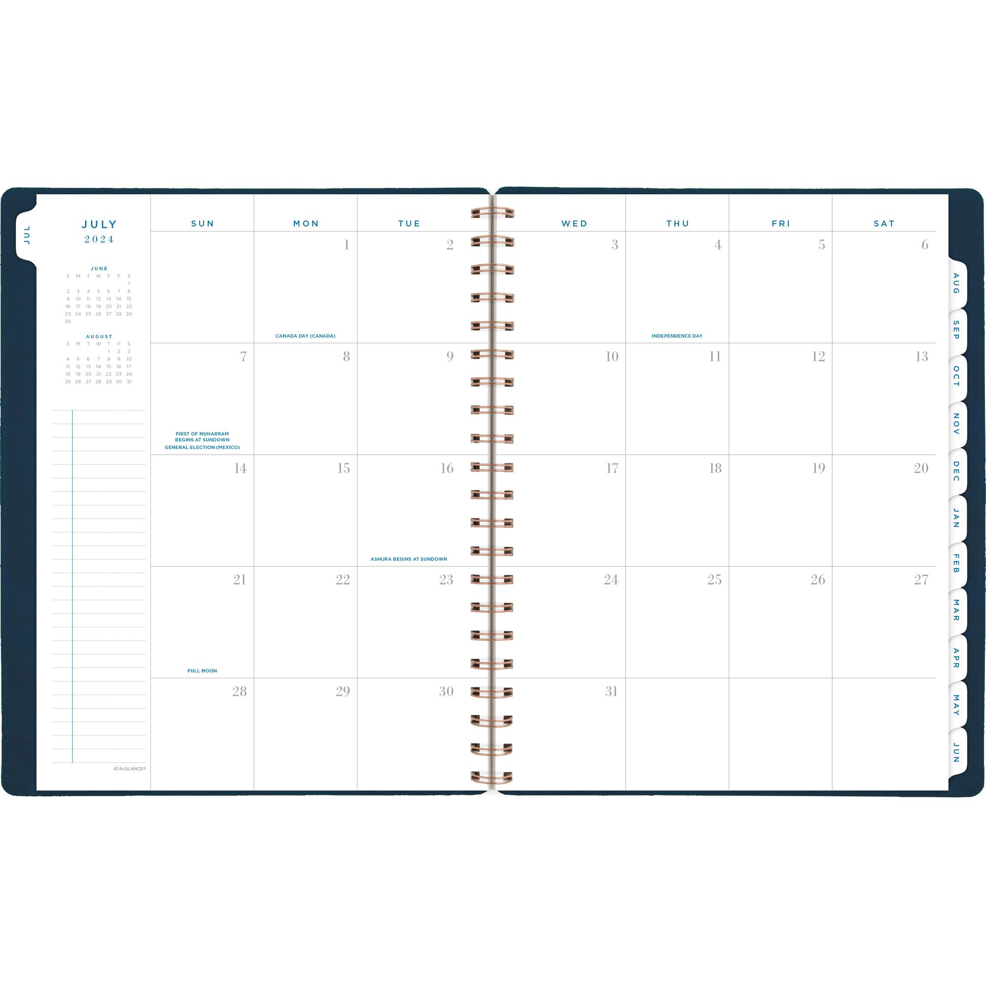 AT-A-GLANCE 2024-2025 Academic Planner - Weekly & Monthly Calendar, 8.5