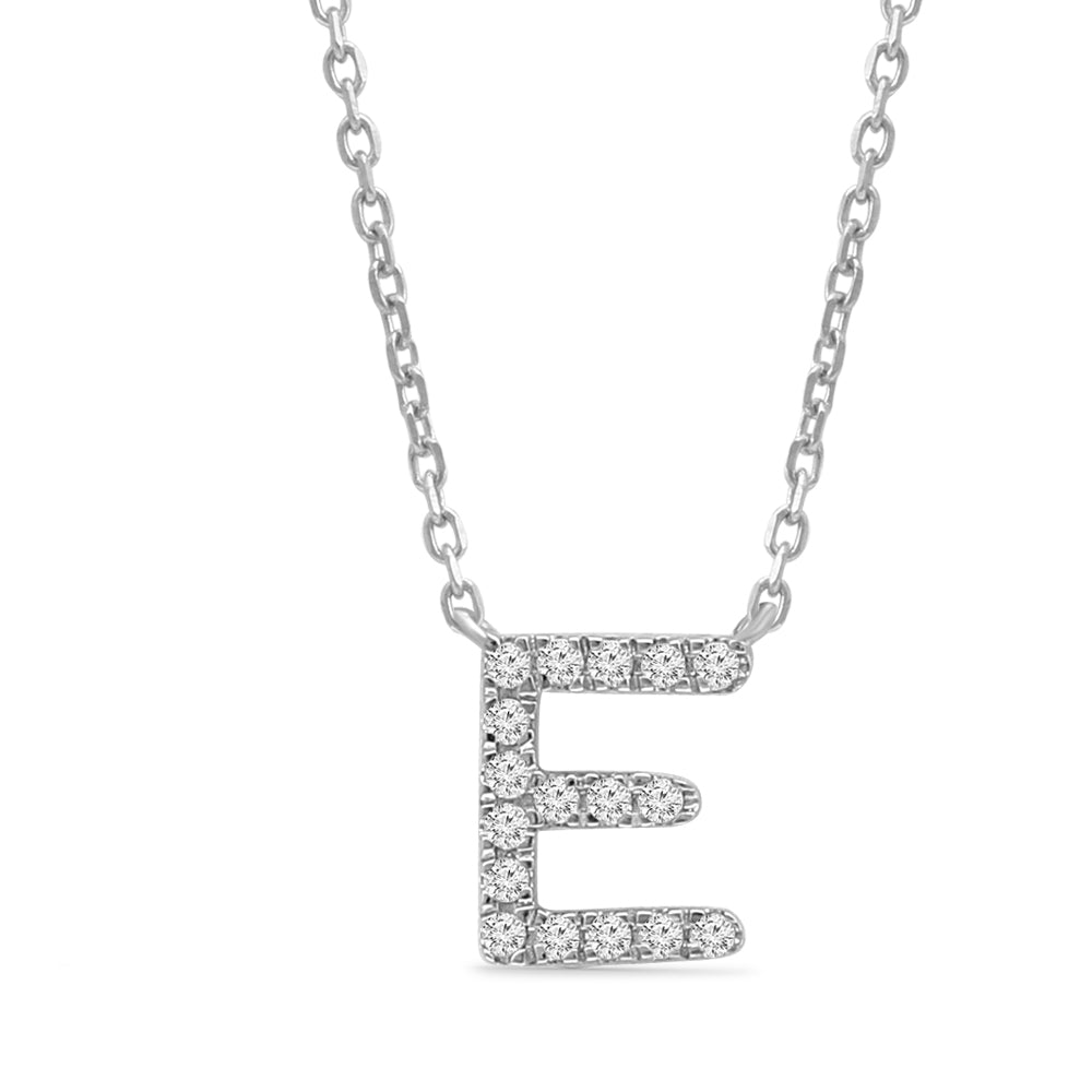 14K Yellow Gold Diamond Initial Charm Necklace - Personalized Classic Jewelry for Women | Perfect Gift for Birthday, Anniversary & Valentine's Day