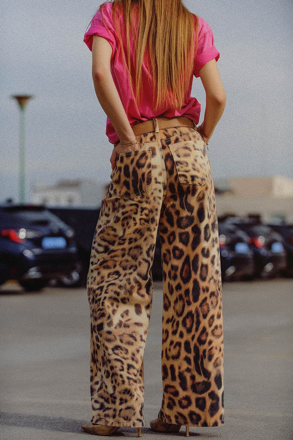 Stylish Tiger Print Wide Leg Pants with Double Side Seams - Perfect for Casual Outings, Boho Fashion, and Lounge Wear