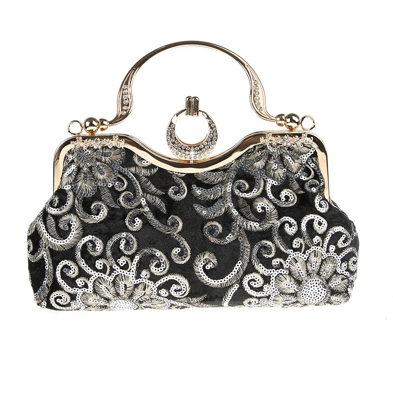 Elegant Evening Bag for Women - Clutch Purse with Rhinestone Decor - Perfect for Parties, Weddings & Special Occasions