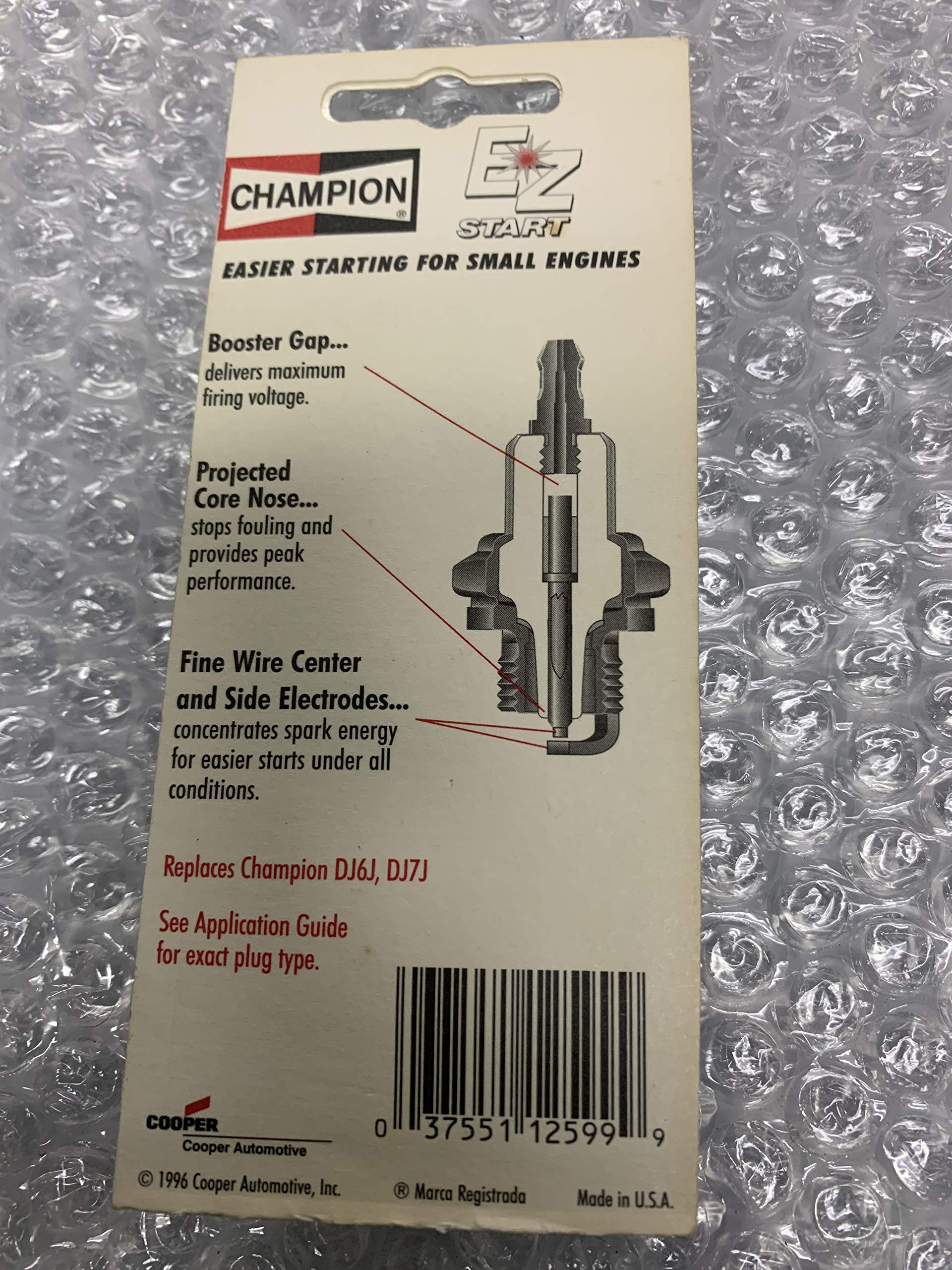 Champion 851 Traditional Spark Plug - DJ6J - High Performance Ignition for Cars, Trucks & SUVs - Ideal for Daily Commuting, Off-Roading & Engine Maintenance