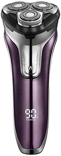 CAFFIA Rechargeable Electric Razor for Men - Waterproof Wet & Dry Rotary Shaver with Pop-up Trimmer & LED Display - Perfect for Travel, Gym, and Daily Grooming