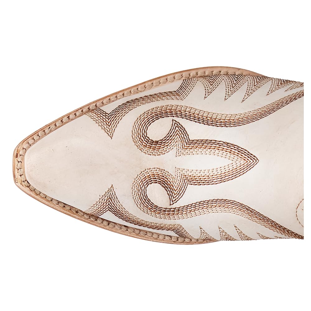 Dan Post Women's Josie Embroidered Snip Toe Casual Boots - Mid Calf Western Boots with Zipper & 1-2