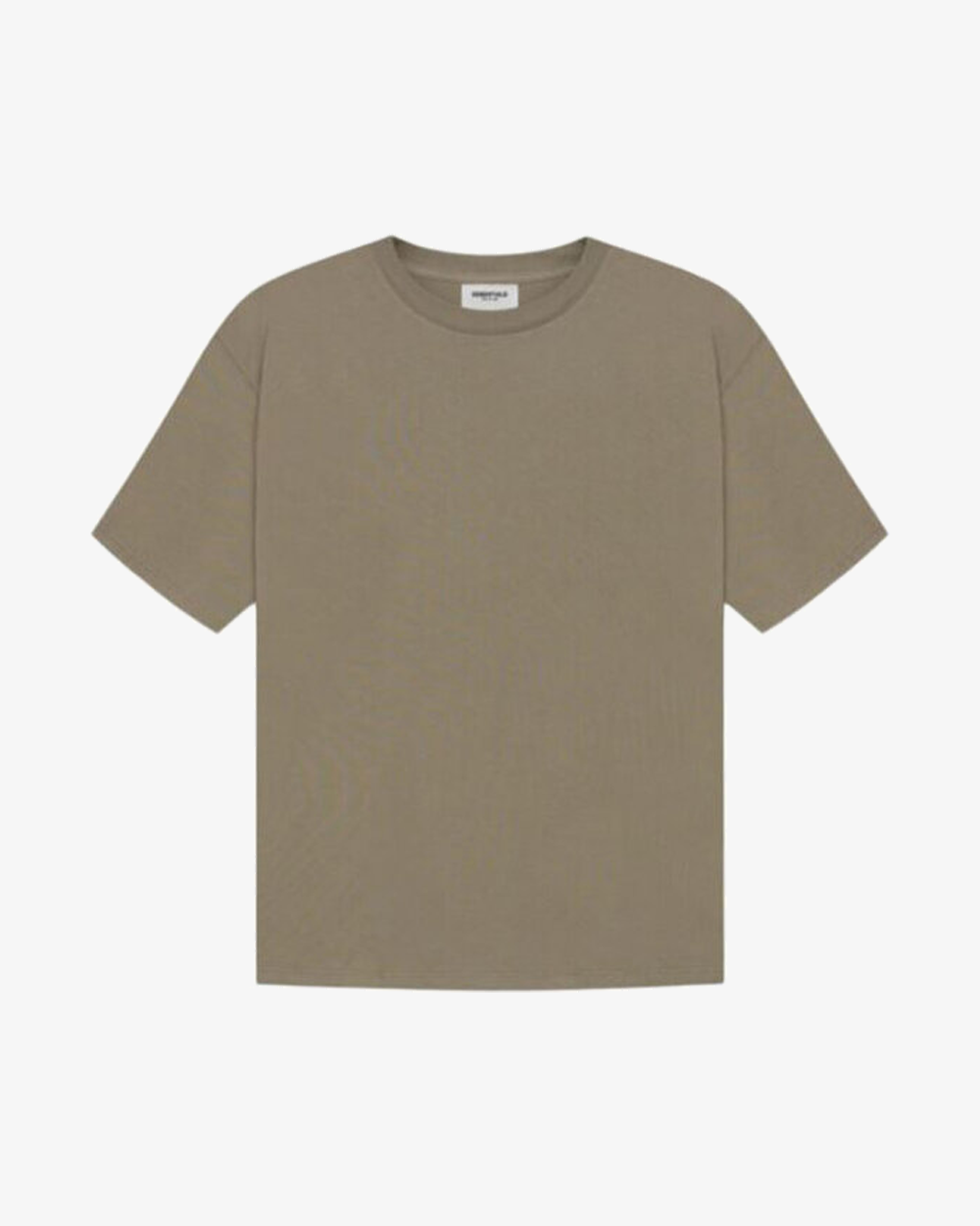 FOG ESSENTIALS SS21 T-Shirt with Silicon Applique Logo in Taupe - Casual Streetwear for Men | Perfect for Everyday Wear and Urban Fashion
