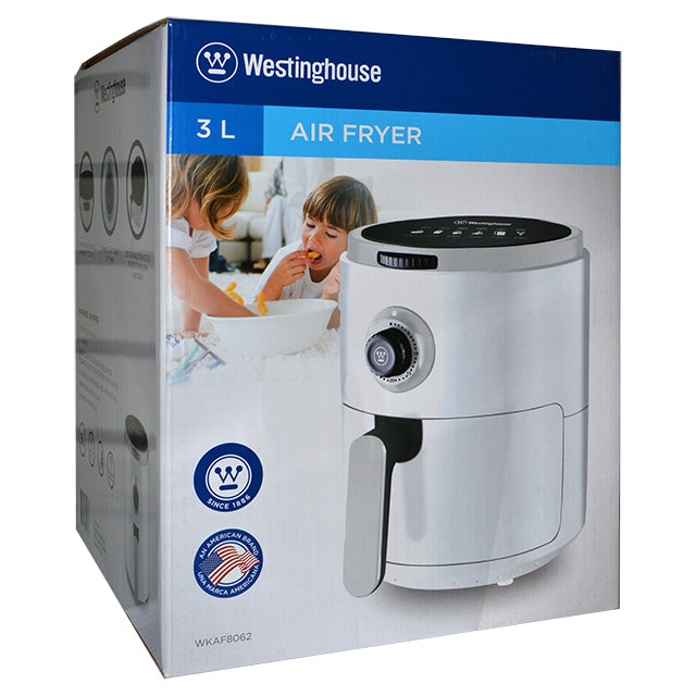 Westinghouse 3 Liter Air Fryer - Healthy Oil-Free Cooking for Family Meals, Snacks & Quick Meals - Perfect for Small Kitchens & Busy Lifestyles