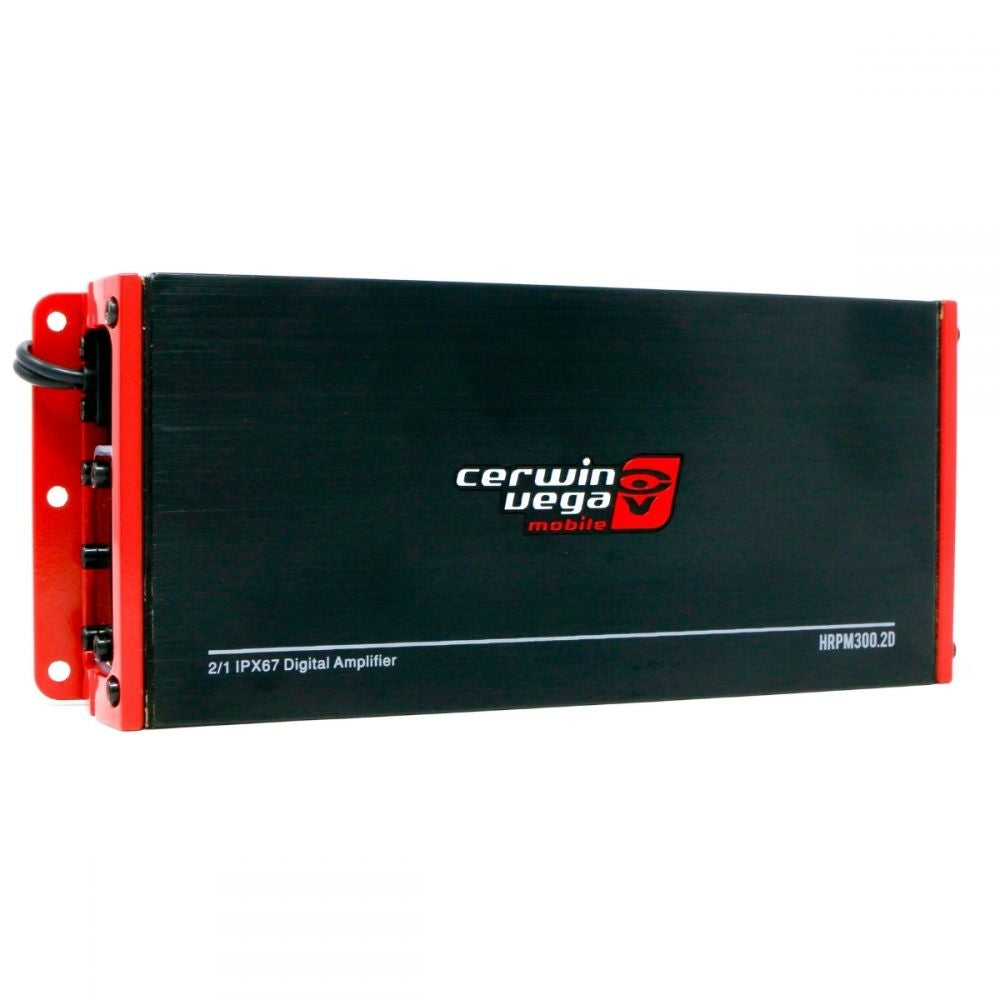 Cerwin Vega HRPM300.2D HED Series Marine Compact 2 Channel Class D Amplifier - Waterproof Boat Audio System for Marine, RV & Outdoor Adventures