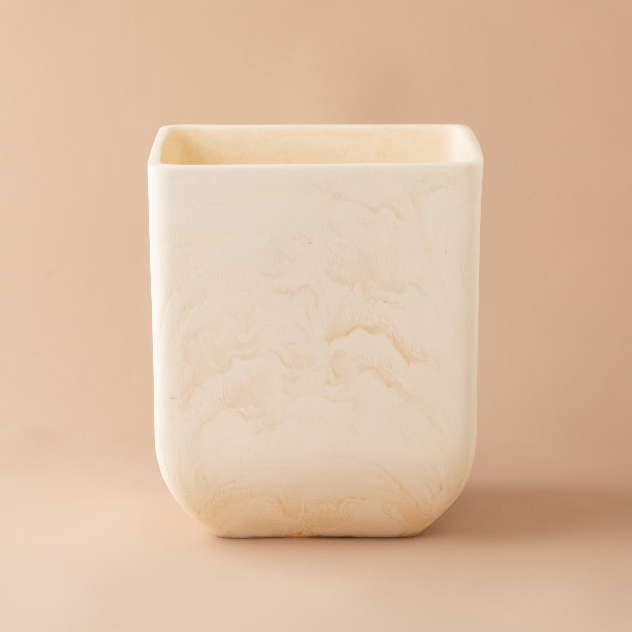 Flow Resin Bin & Planter - Marshmallow Style for Home Decor & DIY Projects | Perfect for Indoor Plants, Storage, and Creative Crafts