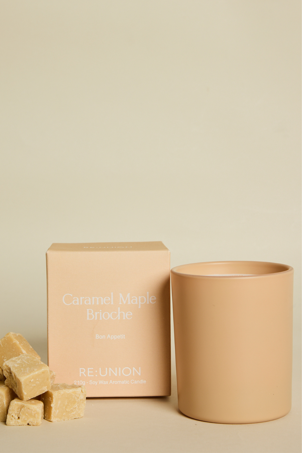 Caramel Maple Brioche 210g Soy Candle - Handmade Aromatherapy Candle for Home, Relaxation & Gift Giving