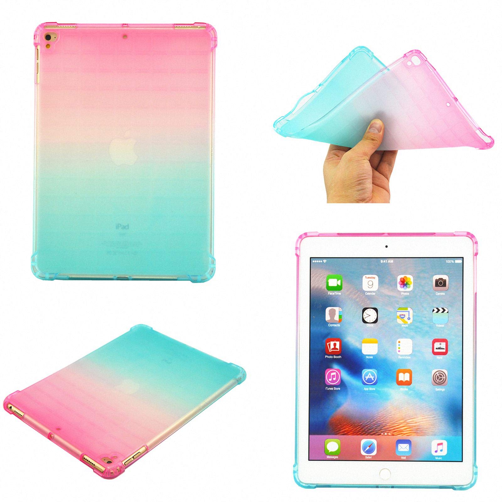 Translucent Frosted Shockproof TPU Case for Apple iPad 9.7