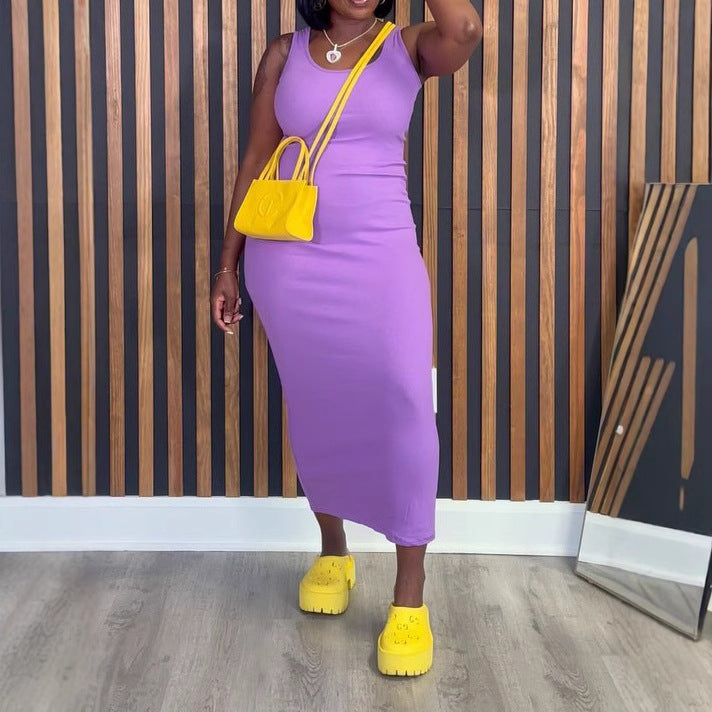 Plus Size Sling Dress for Women - Comfortable & Stylish Summer Sling Back Dress for Casual Wear, Beach, Vacation & Date Night